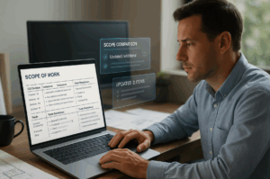 construction scope of work software