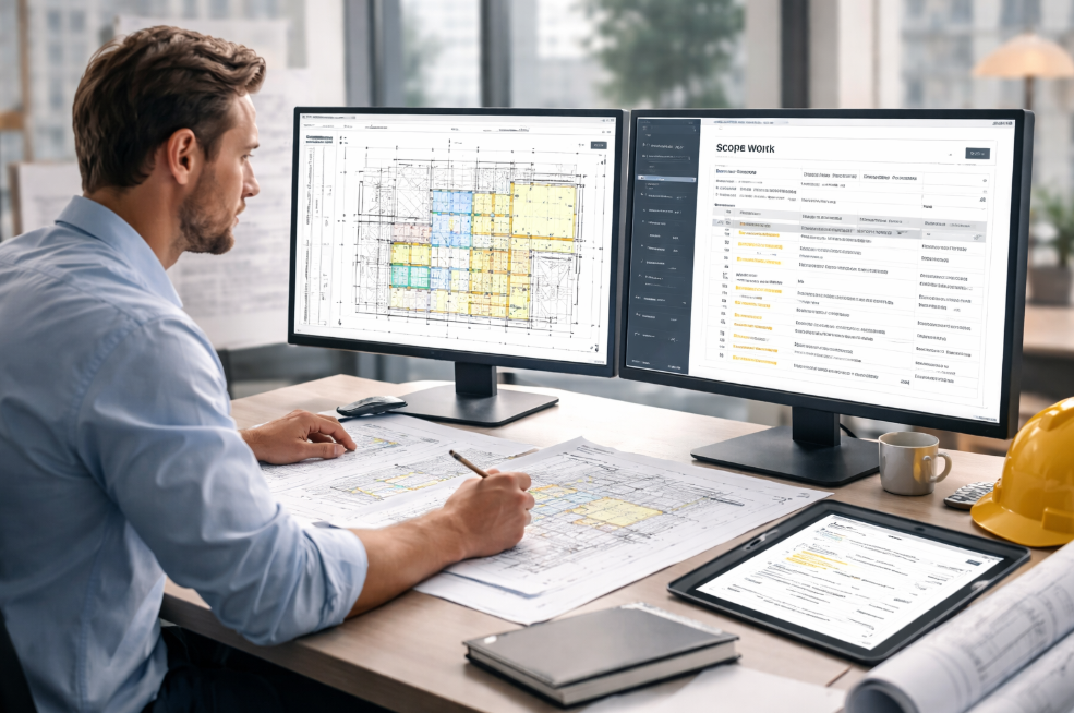 construction scope of work software a1